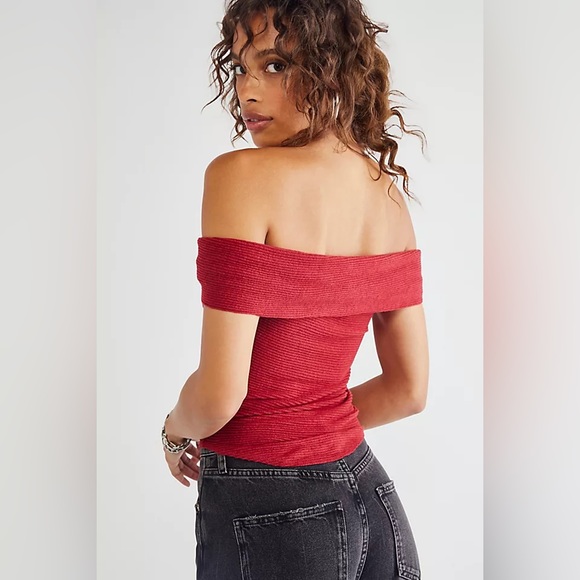 Free People Off The Shoulder Top - Picture 2 of 3